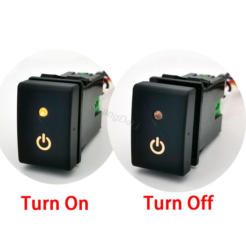 1PC Modified Switch Fit for Suzuki Jimny 2010-2015 Car Led DRL Power Radar Fog Light Spotlight Switch Button with Wire
