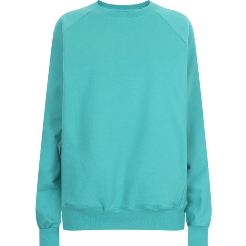 Shop Women Round Neck Stitch Pocket Raglan Sweatshirt Pink Dai Wsh 20327