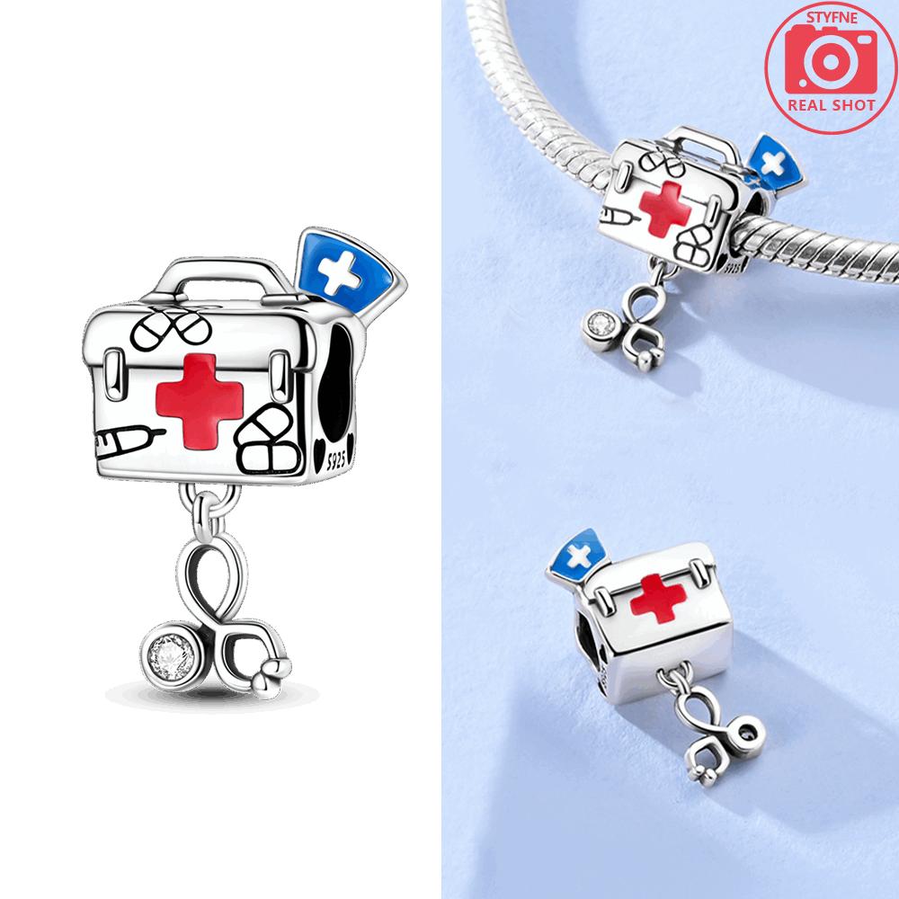 Original Copper Charms Purple Magic Hat Boy Medical Kit Pendant Shoe Beads Fit Bracelet Jewelry Women Fine Gift Accessory