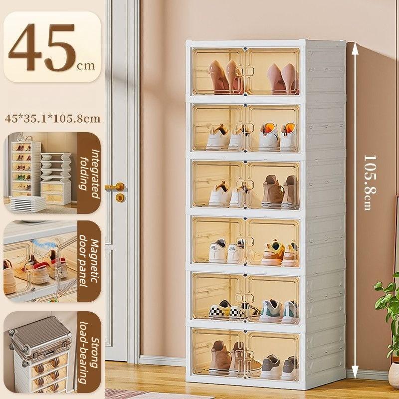 Foldable Shoe Cabinets Living Room Shoe Box Large Capacity Multifunctional Storage Box Modern Simple Home Organize Furniture