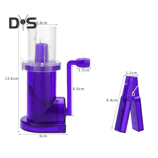 

Ручная намотка шнура, компактный размер, эффективный органайзер для вязания шнура, портативная вязальная машина для самостоятельного изготовления катушек фиолетовый