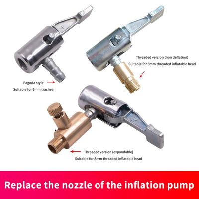 Portable Inflatable Pump For Car Tire Air Chuck Compressor Tire Inflator Tire Chuck With Barb Connector For Hose Repair