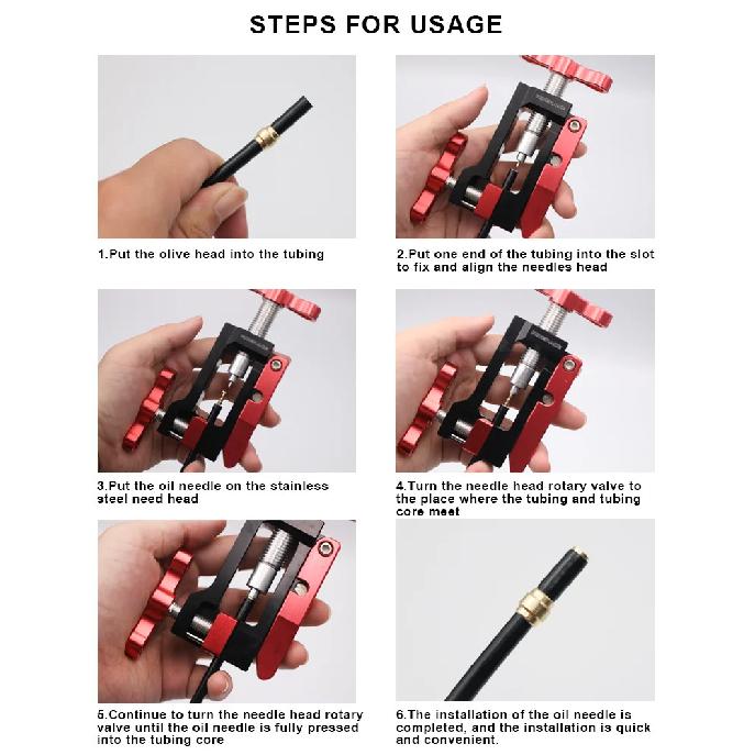 Bicycle Needle Driver Hydraulic Disc Brake Hose Cutter Insert Install Tool For MTB Road Bike Cable Pliers Olive Connector Tools