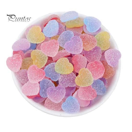 

10 шт., реалистичный чехол с плоской спинкой из смолы, сделай сам, имитация сердца, карамельный чехол для телефона, серьги, шпилька, аксессуары для детей разноцветный