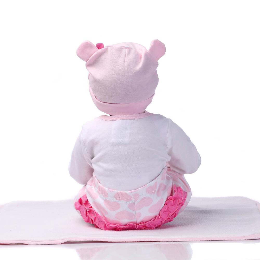 40/55 cm Cute Sleeping Reborn Baby Doll for Girl Boy Soft Cloth Body Rebirth Doll Handmade Implanted Mohair Simulation Dolls Like Real Kids Xmas Gifts