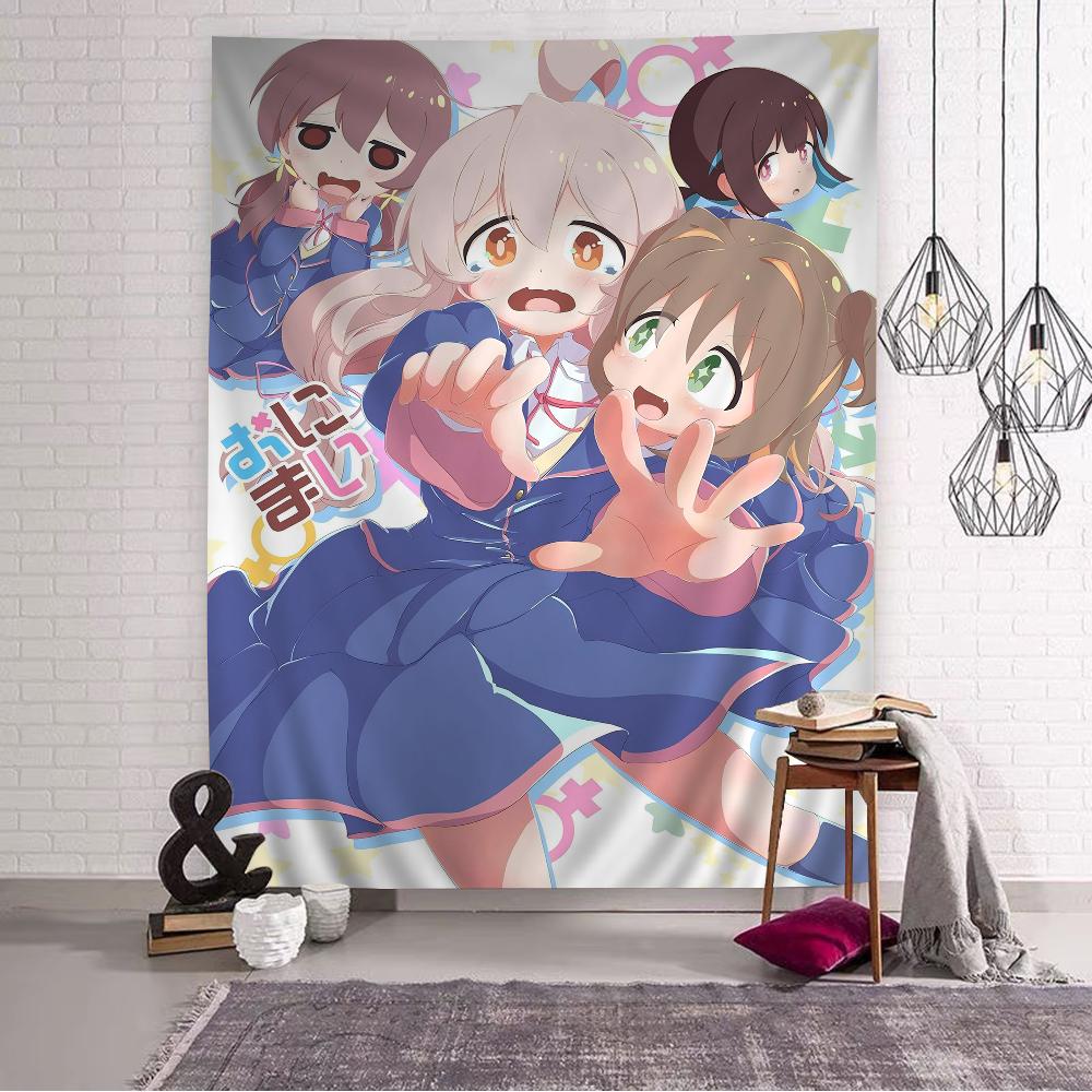 Onimai Vintage Anime Tapestry Hippie Flower Aesthetic Functions As Wall Carpets Perfect Wall Hanging for Dorm Home Spaces