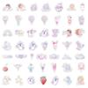 50 Unicorn Girl Stickers Mobile Phone Computer Water Cup Decorative Stickers Notebook Waterproof Creative Hand Notebook Stickers