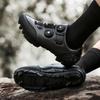 Unisex Cycling Shoes Mountain Bike Road Riding Breathable Clipless Flat Pedal Compatible
