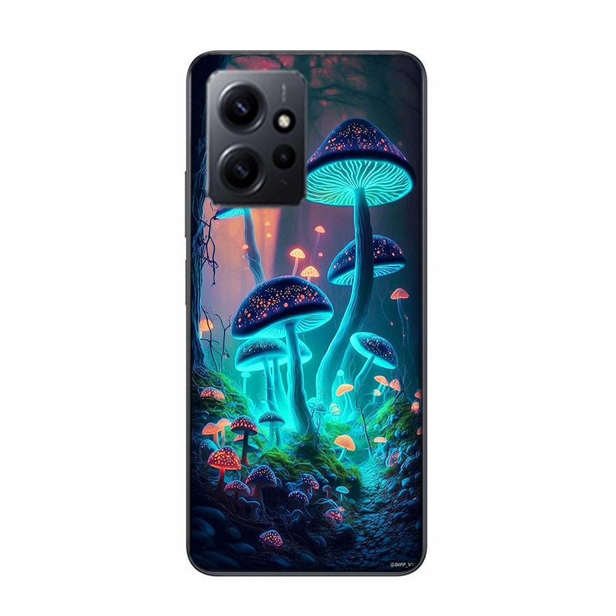 

Dream Forest Landscape Mushroom House Phone Case For Redmi 12 13C 12C 15C 9 10 10C Note 13 Pro Plus 14 15 Pro 9T 9C 9A TPU Soft Redmi Note 13 Pro 5G