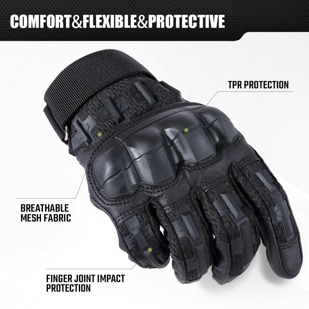 Outdoor Gloves Touch Screen Hard Shell Non-slip Protective Gear for Sports Hiking Climbing Hunting Cycling Motorcycle