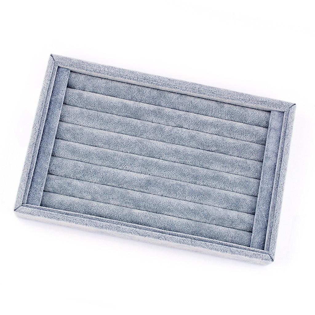 Ring Jewellery Display Storage Box Tray Case Organiser for Tie Clip Earrings