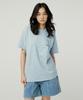 MAGOODGAN Swagber 3586 Slub Surfer Semi-Overfit Sky Blue Short Sleeve Tee