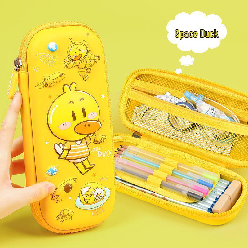 High-Capacity Korean-Style Pencil Case for Elementary Students