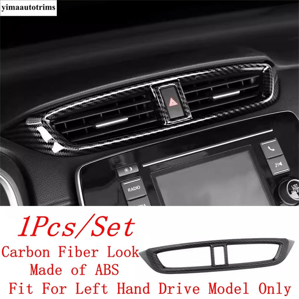 Car ABS Interior Center Middle Conditioning Air AC Vent Outlet Panel Frame Cover Trim Accessories For Honda CR-V CRV 2017 -