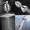 20-Stage Shower Filter for Hard Water with 2 Filter Elements Vitamin C Remove Chlorine and Fluoride Anti-Rust Shower Filter