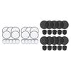 10Pcs Foldable Flying Disc Fans Folding Pocket Toy Set for Christmas