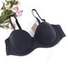 Glossy Large Size Bra Strapless Non-slip Beautiful Back Bra Thin Half Cup Seamless Invisible Dress Underwear