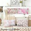 Pink Abstract Pattern Pillowcase Suitable For Sofa Bedroom Car Pillow Cover Cushion Rectangular Back Cushion