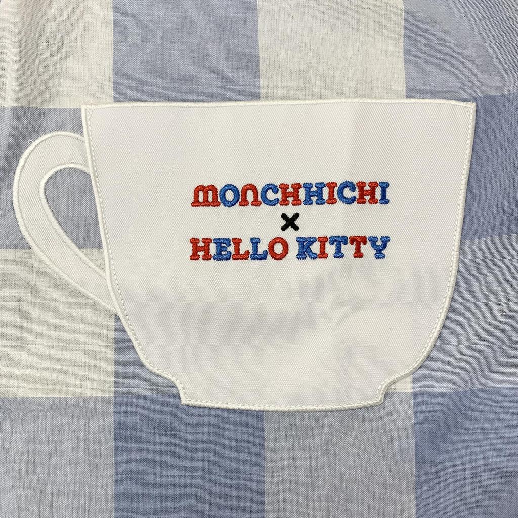 Momo a x Side Check [Atelier Momo] [Monchhichi] [Hello Kitty] Zástěra, Otevírací, Modrá, Vzorovaná, Dámská, M-L, MA43962-51