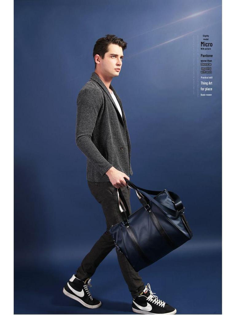 Men's Business Casual Laptop Crossbody Bag and Women's Simple Document Briefcase