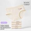Ladies Spring and Summer New Fashion Simple Cartoon Letter Cotton Comfortable Breathable Waist Briefs