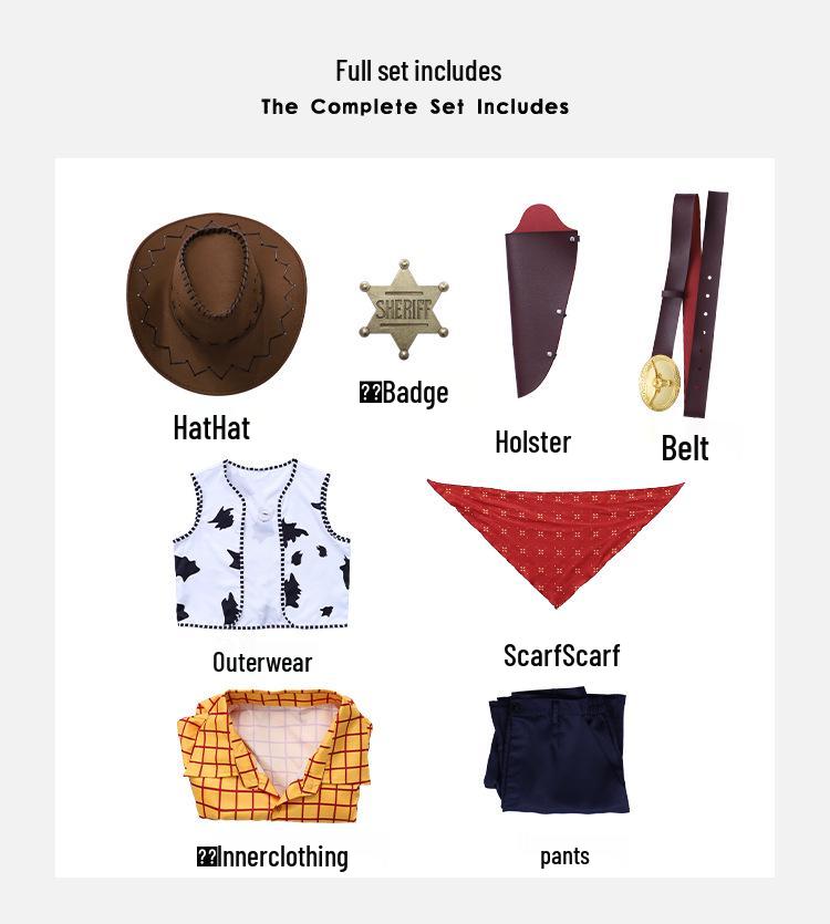 Toy Story Cosplay Costumes: Buzz Lightyear, Woody & Jessie Set for Stage Performance