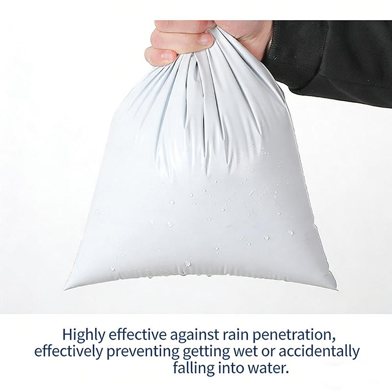 New Light Gray Courier Bag 10pc Self-seal Mailbag Plastic Poly Mailing Envelope Waterproof Postal Shipping Bags Courier Envelope