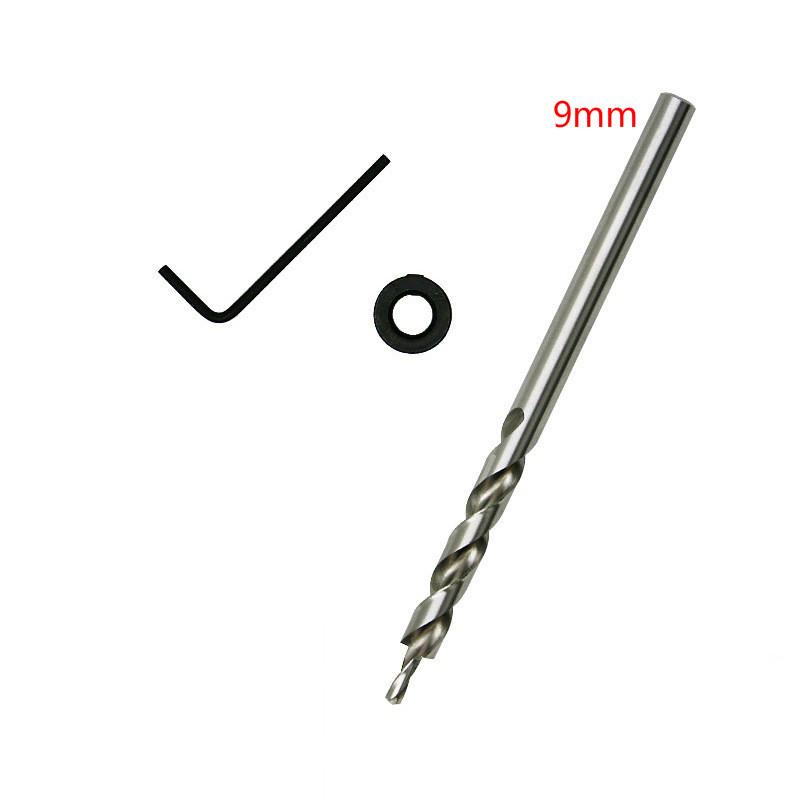 Kit de Gabarito para Furos Oblíquos com Brocas Posicionador para Marcenaria Ângulo de 15 Graus Conjunto de Guias de Broca Ferramentas de Carpintaria