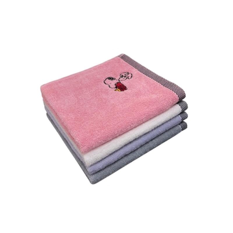 

Snoopy Block Black Ring Hand Towel Gray 1 sheet