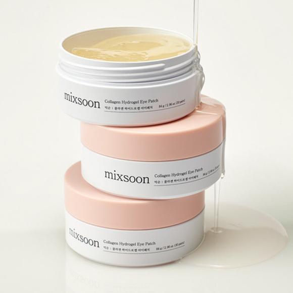 mixsoon Patch pour les yeux hydrogel Cica Hyal, soja et collagène 60 feuilles (3 Options)