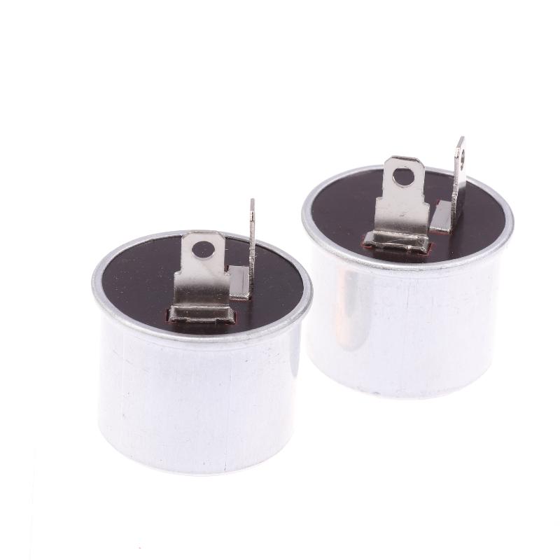 2-Pin 12V 40A Flasher Relay – Universal Electronic Blinker for Cars, Motorcycles & Vans, Fixes Fast/No Flash Issues (2/5Pcs)