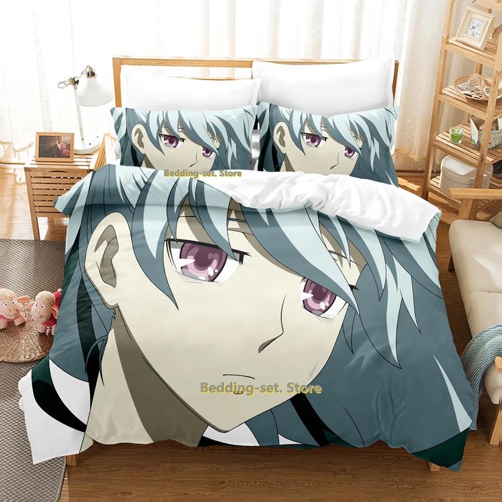 Comfortable Anime Print Bedding Set With Duvet Cover And Pillowcases Single Twin Full Queen King Sizes For Adults And Kids