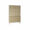 DKD Home Decor-DKD Home Decor Display Case 120 X 38.5 X 196 Cm Natural MDF Wood