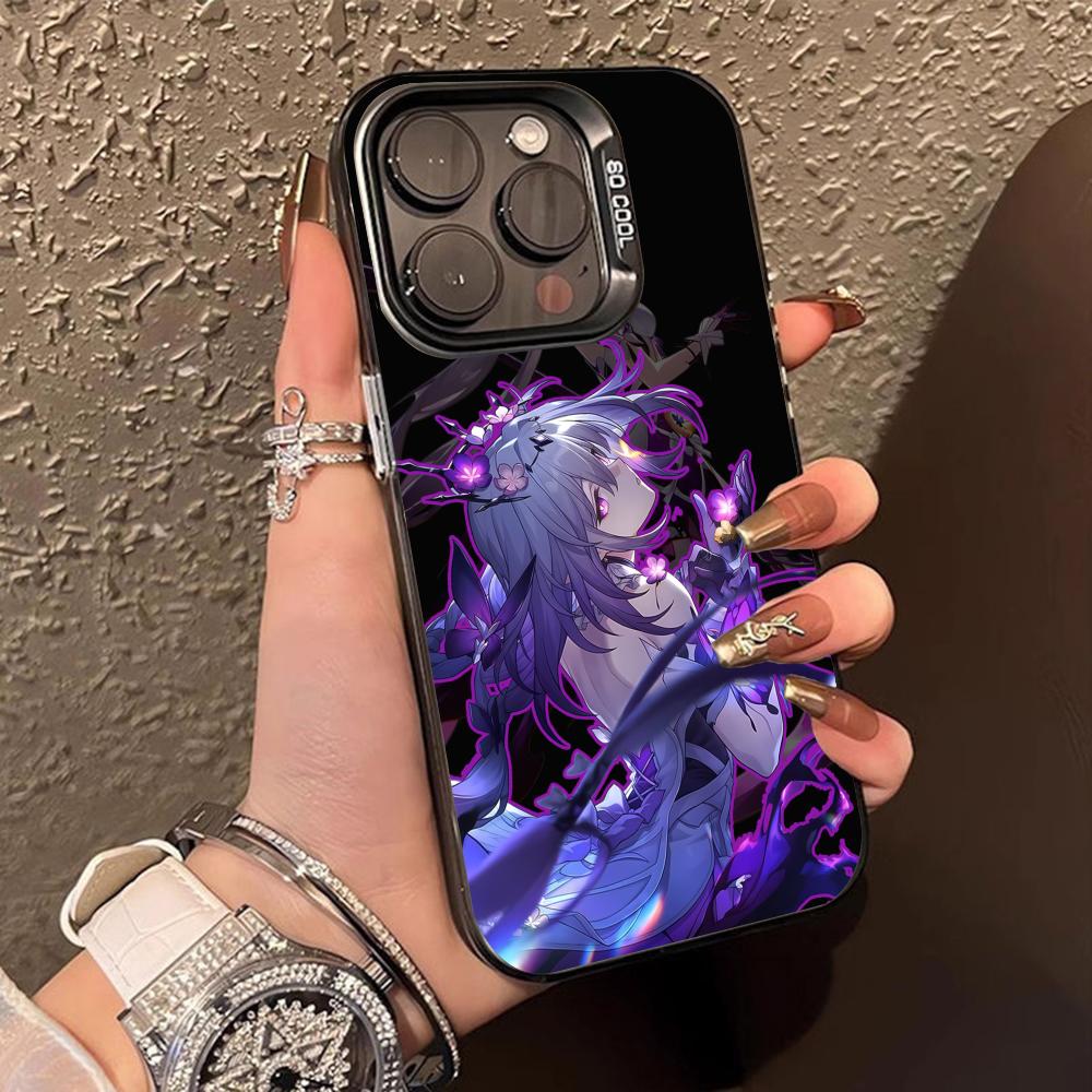 HSR Castorice Translucent Mobile Phone Case for iPhone 17 16 15 14 13 12 11 X XR XS Air Pro Max Plus Colorful Cover