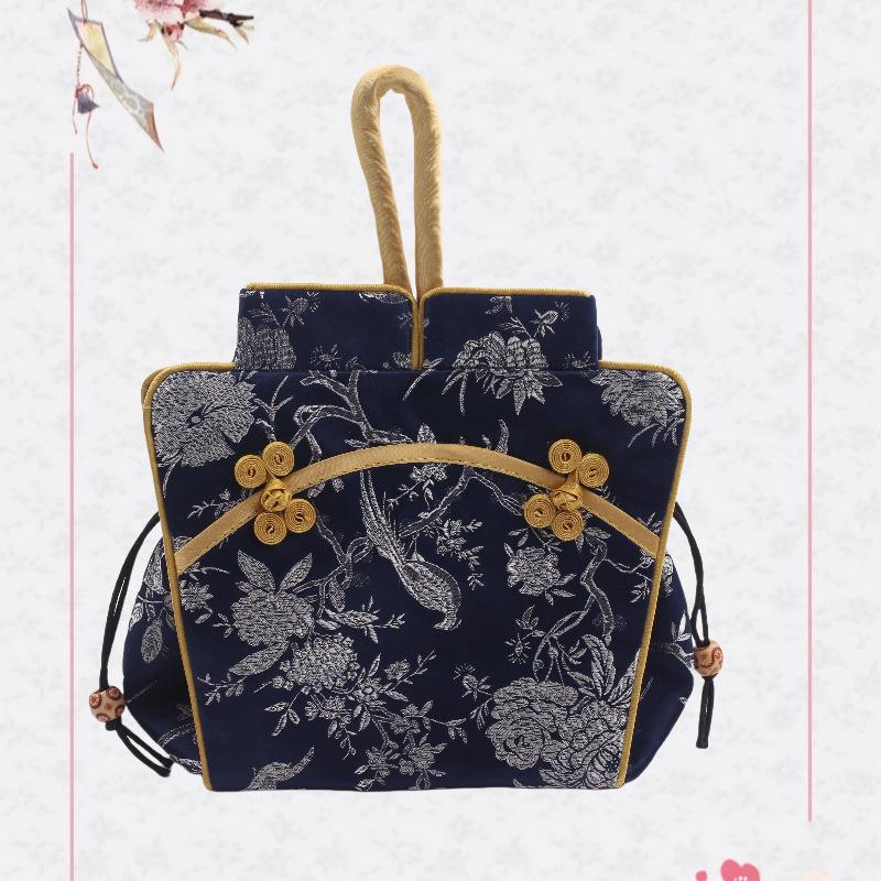 Nanjing Brocade Silk Clutch: Chinese Style Qipao Hanfu Makeup Bag, Coin & Card Holder, Key Pouch