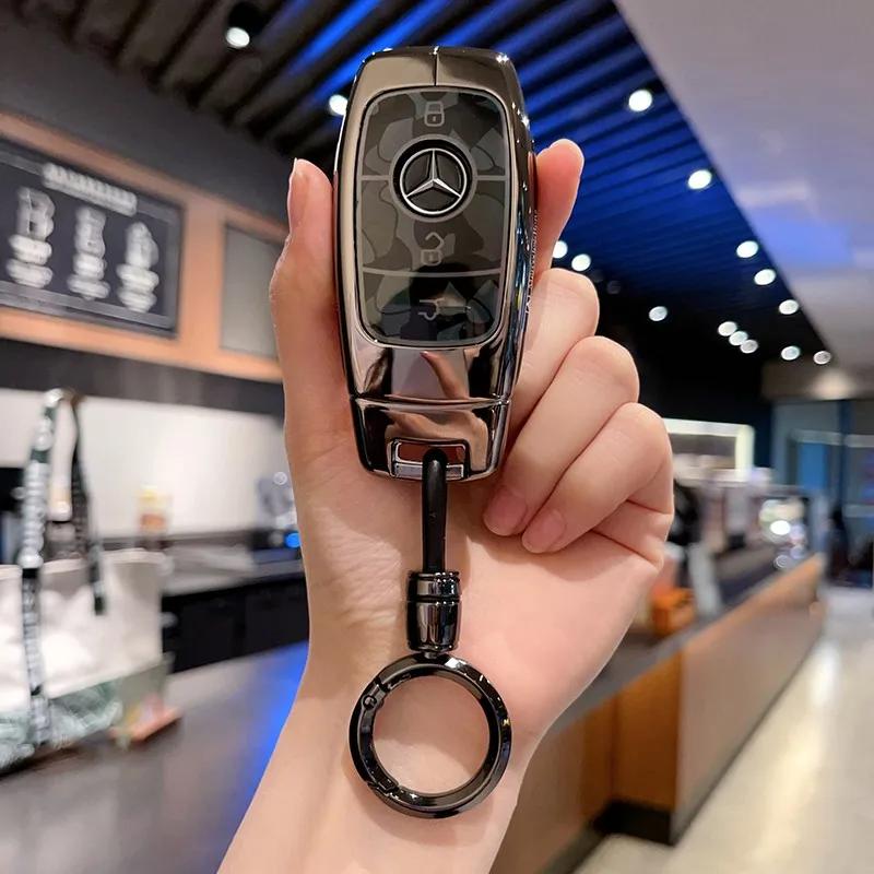 ULA5 3BTN Fashion Soft TPU Car Key Case For Mercedes Benz A C E S G Class GLC CLE CLA GLB GLS W177 W205 W213 W222