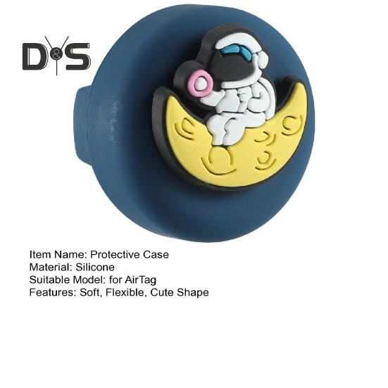 Carcasă de protecție din silicon pentru tracker, rezistentă la șocuri și impact, drăguț desen animat, impermeabilă, suport pentru tracker GPS, pentru AirTag