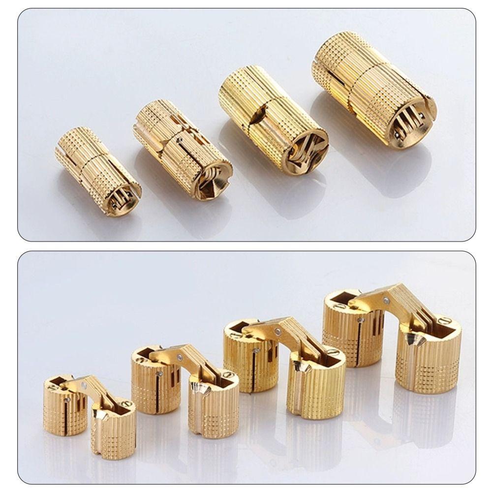 8-18mm Brass Hinges Invisible Furniture Hinges New Hardware Door