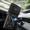 Slide Lens Capa for Infinix Hot 40i Smart 8 Case Armor Ring Stand Protection Phone Cover for Infinix Smart 8 Hot 40i Case