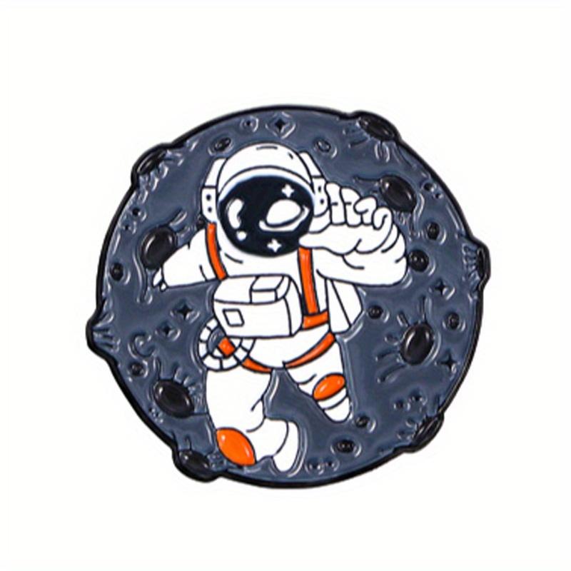 Space Black Hole Astronaut Brooch Astronaut Cartoon Pin Badge