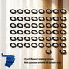 50Pcs Curtain Eyelet Rings With Rotating Hole Puncher Set Inner Diameter 1.77Inch Curtain Grommets For Home Renovation