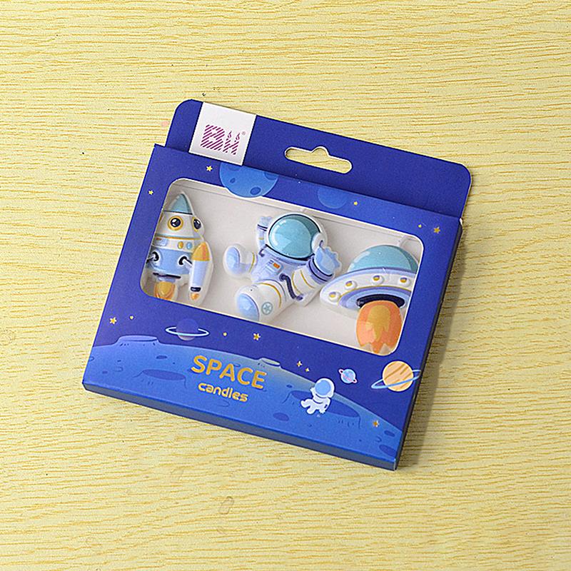 Astronaut Cake Candle Child Happy Birthday Party For Universe Outer Space Theme Birthday Party Decorations Cake Decorating Tools