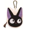 Marushin Pouch, Ghibli, Kiki's Delivery Service, Jiji, Die-cut Jiji, with Carabiner, Chenille Embroidery, 1165057700