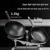 Wenlun Mountain 32cm Non-stick Cast Iron Wok