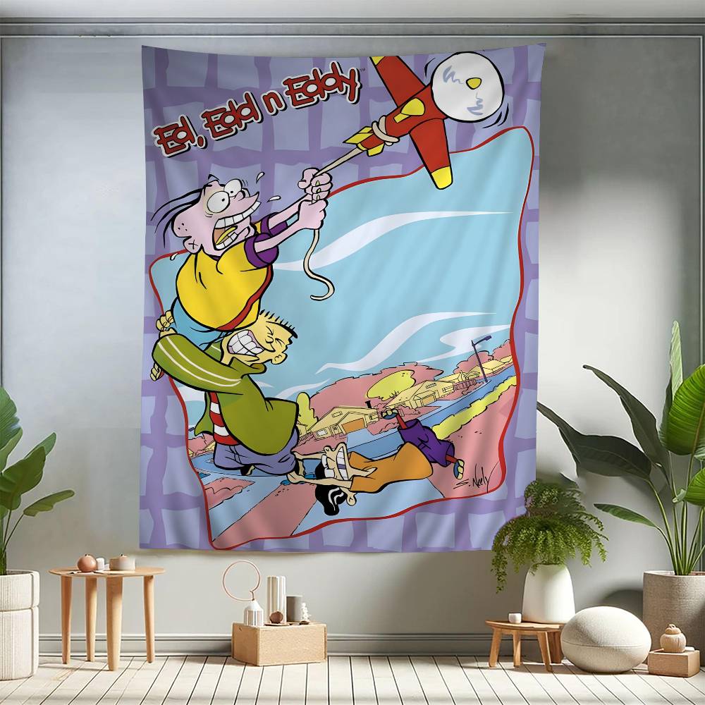 Cartoon EEd Edd N Eddy Anime Printed Large Wall Tapestry Cheap Hippie Wall Hanging Bohemian Wall Tapestries Mandala Home Decor
