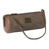 MIU MIU Leder Logo Stoff Umhängetasche Damen Umhängetasche Dunkelbraun 5NE851_2DU5_F0324