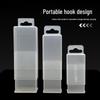 Rectangular Tap Drill Bit and Milling Cutter Storage Box - Transparent Plastic Telescopic Case for Machine Tool Accessories