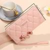 Ladies Long Pure Color Wallet Card Holder High-End Feelings Cross-Border Zipper Clutch Handbag
