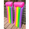 Children Inflatable Floating Row PVC Cartoon Unicorn Fruit Pattern Water Hammock Swimming Pool Air Mattress Water Sport Play Toy