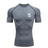 Men’s Sports T-shirt Training Fitness Compression Wolf Moon Star Pattern Men’s MMA T-shirt Rashgard Tops TeeT-Shirt for Men